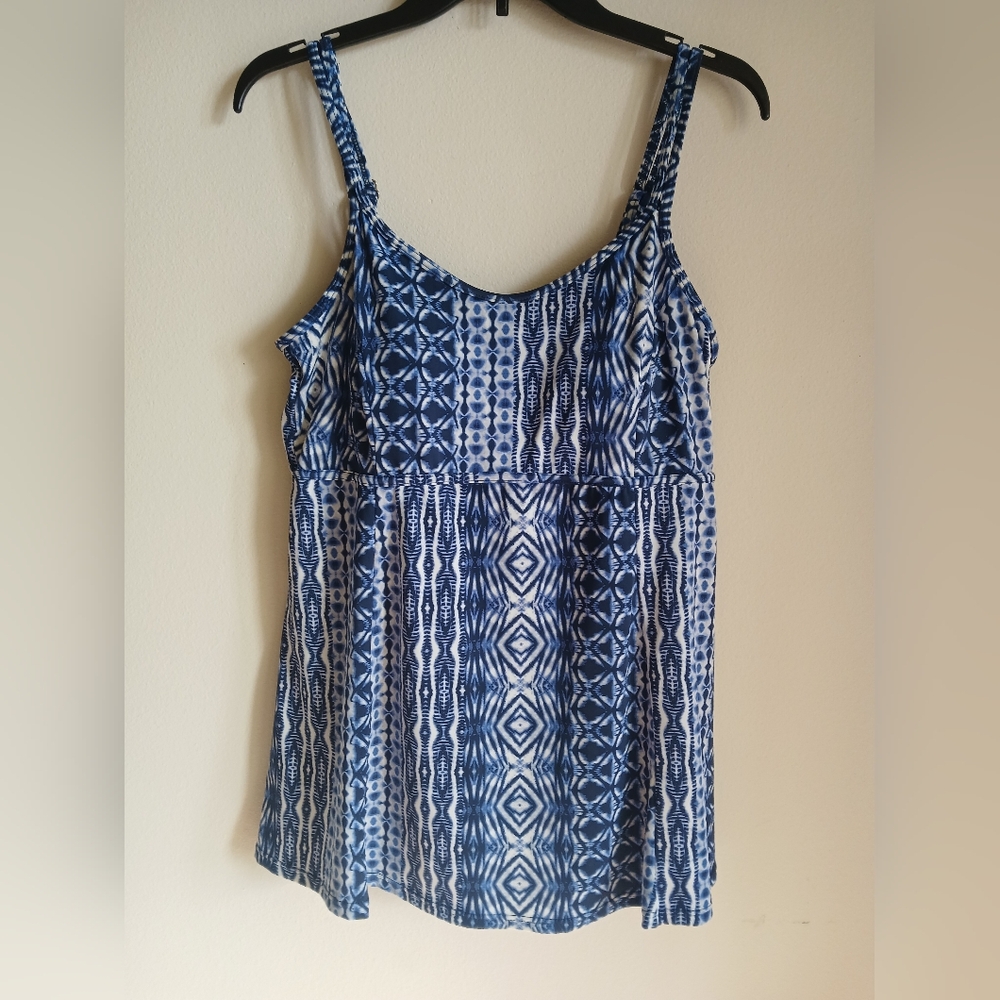 Island Pearls Tankini Top Size 14